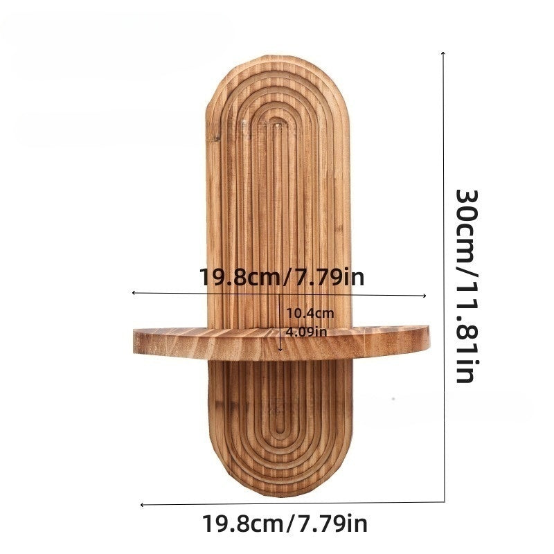 Wooden Wall-mounted Storage Rack