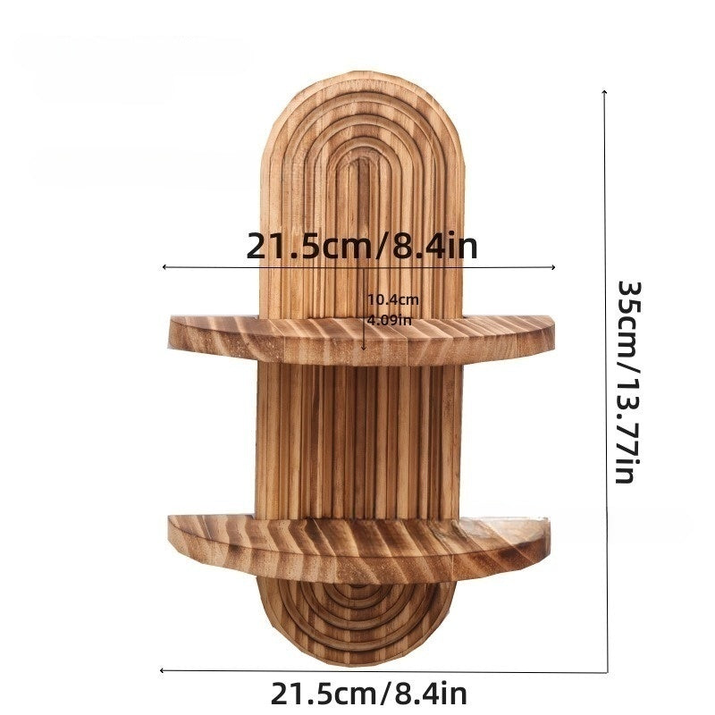 Wooden Wall-mounted Storage Rack