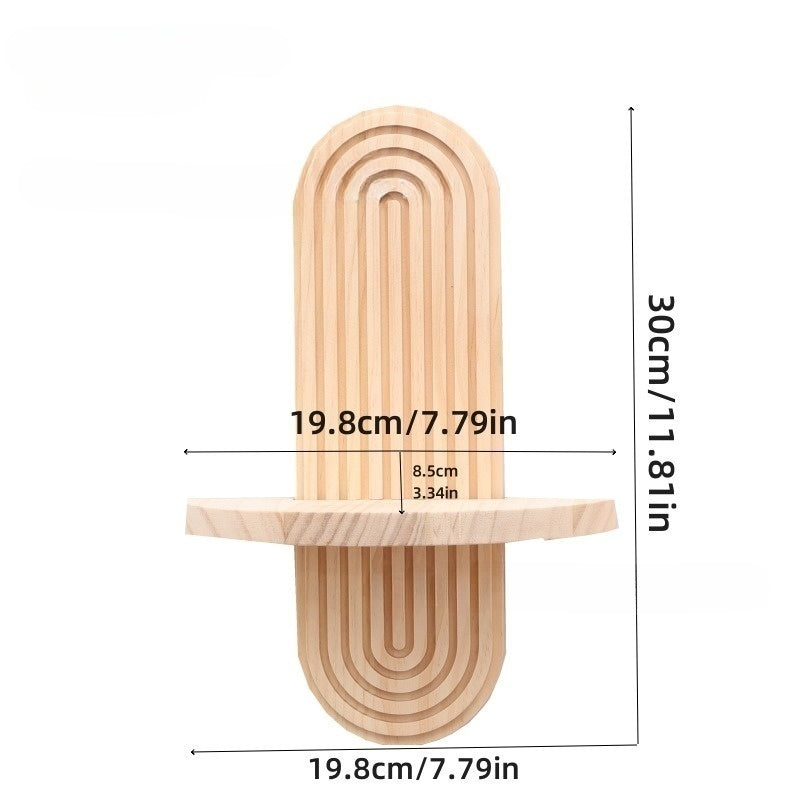 Wooden Wall-mounted Storage Rack