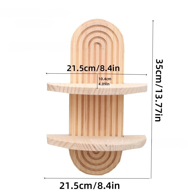 Wooden Wall-mounted Storage Rack