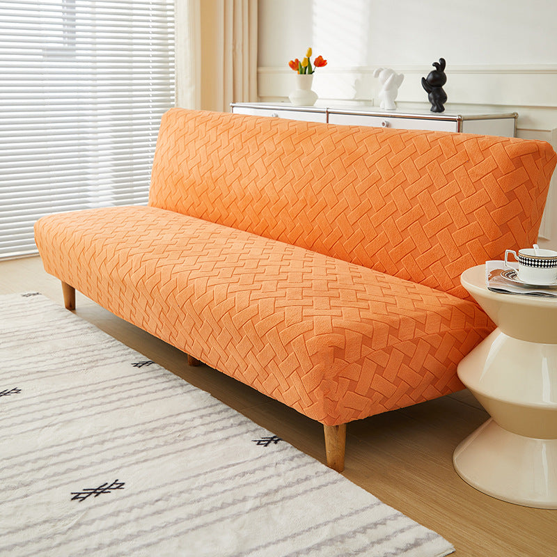 Solid Color Jacquard Sofa Bedspread