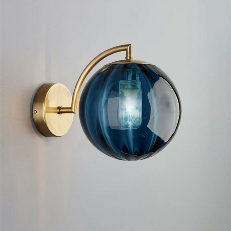 Bedroom Glass Ball Small Wall Lamp