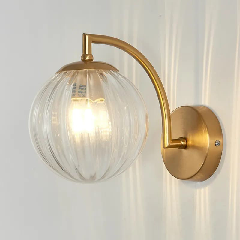 Bedroom Glass Ball Small Wall Lamp