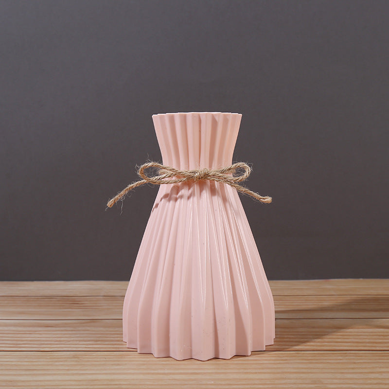 Striped Plastic Vase