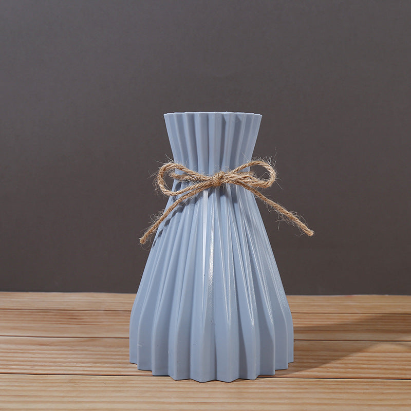 Striped Plastic Vase