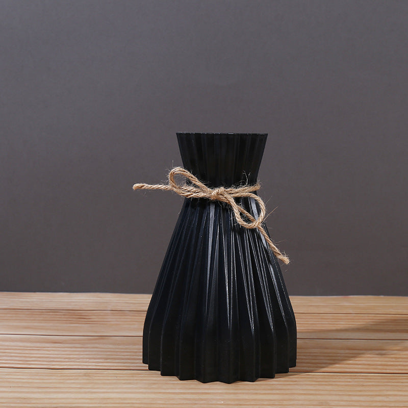 Striped Plastic Vase