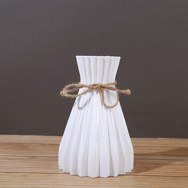 Striped Plastic Vase