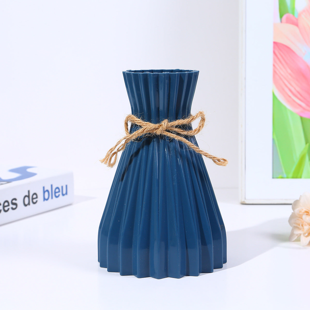 Striped Plastic Vase