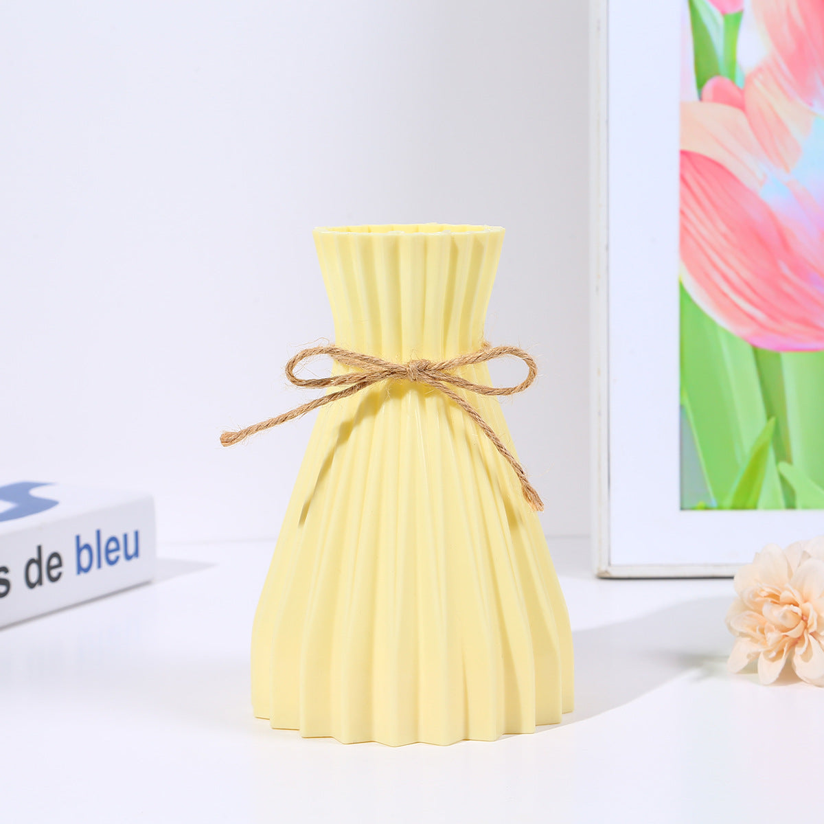 Striped Plastic Vase