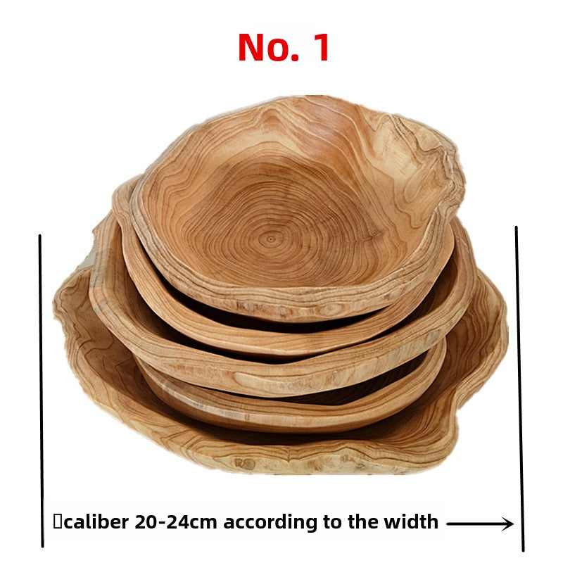 Solid Wood Fruit Plate