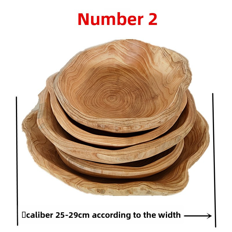 Solid Wood Fruit Plate